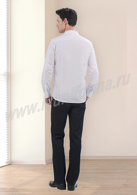 Рубашка мужская белая "Амато" (длинный рукав)